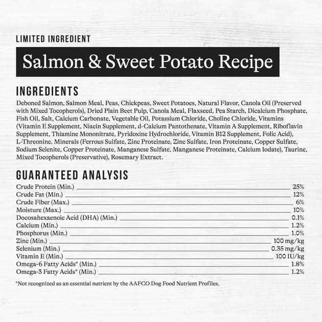 Limited Ingredient Grain-Free Sweet Potato Recipe Dry Dog Food C95879