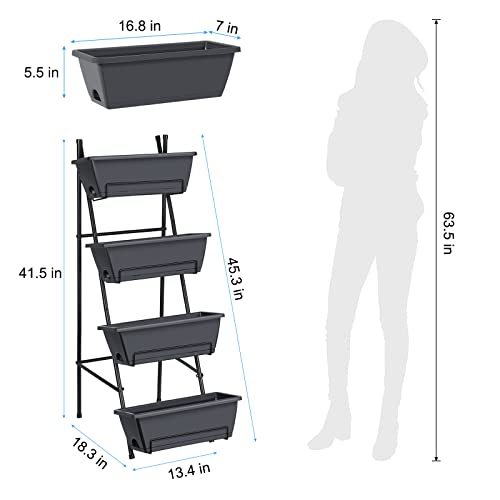 Brick Red 4 Tier Raised Garden Bed M77852