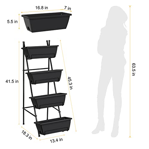 Brick Red 4 Tier Raised Garden Bed M77852