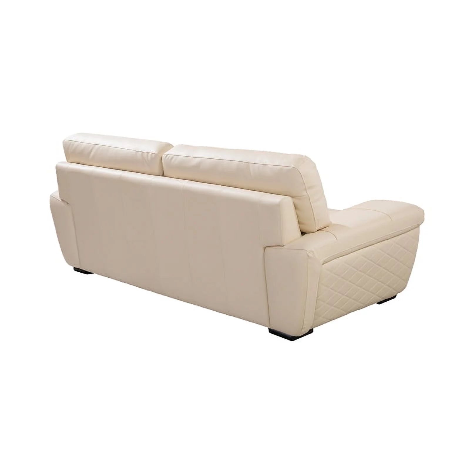 Cream Italian Leather Sofa B451376