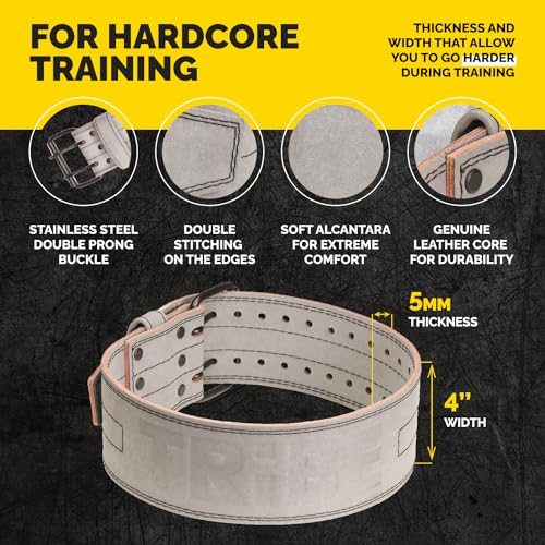5mm Genuine Leather Weightlifting Belt W7050