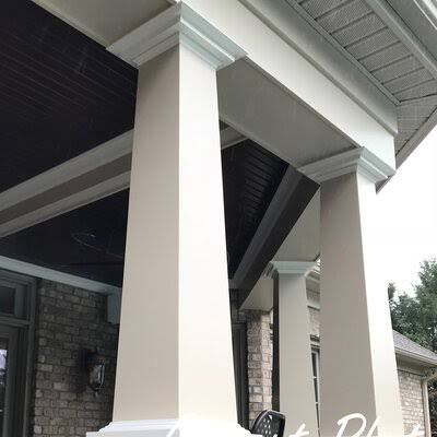 72x22 H x 11.63x22 W Square Tapered Raised Panel Post L73672