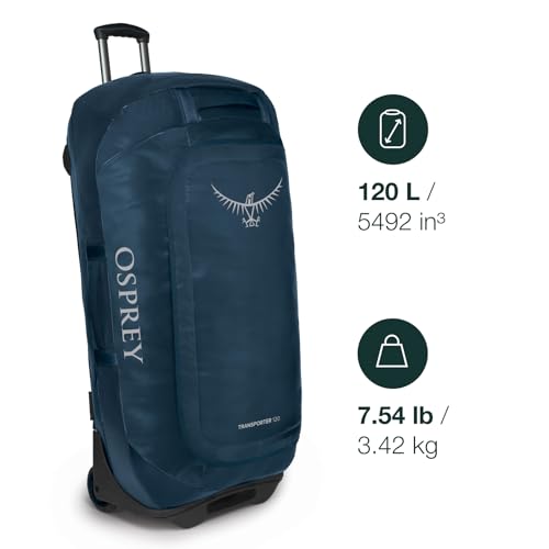 Black 120L Wheeled Travel Duffel Bag V585