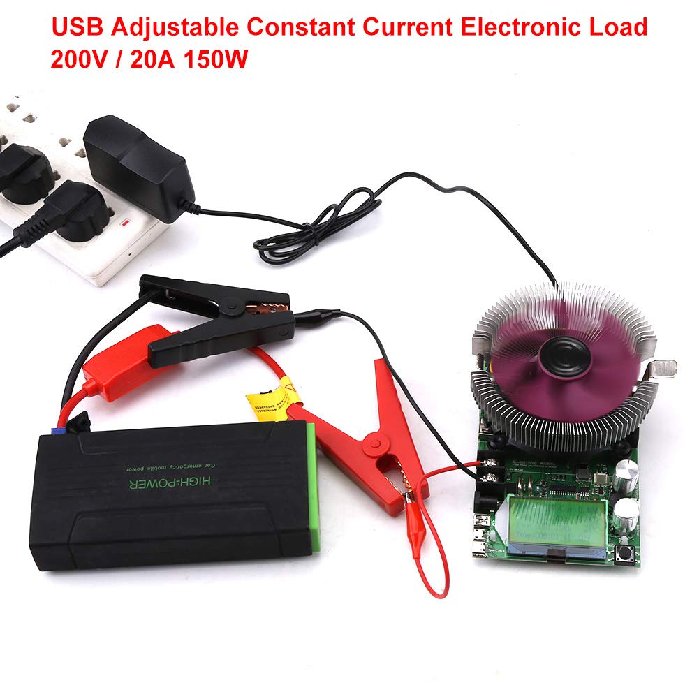 150W 200V 20A USB Adjustable Constant Current Electronic Load Battery Capacity Tester Module Power Meter P1508