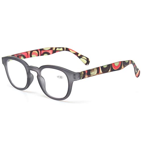 5 Pack Unisex Reading Glasses with Spring Hinge S53297