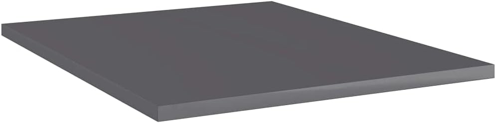 8 pcs High Gloss Gray Engineered Wood Shelf E668408
