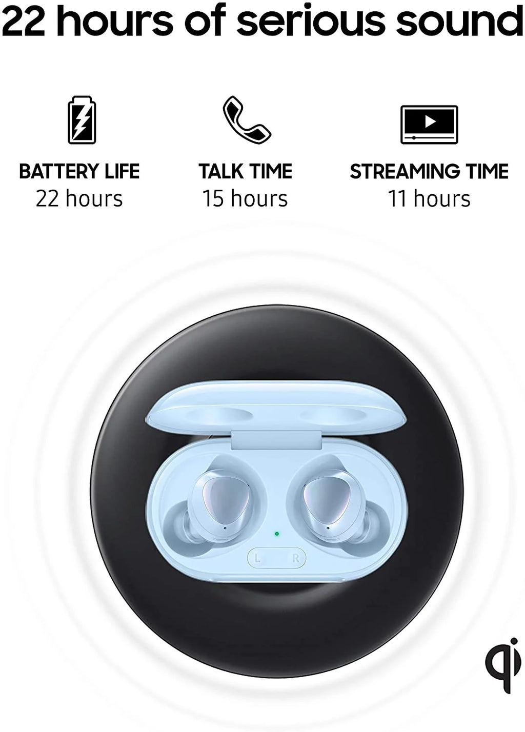 True Wireless Earbud Headphones with Active Noise Cancelling - BLUE Q6876