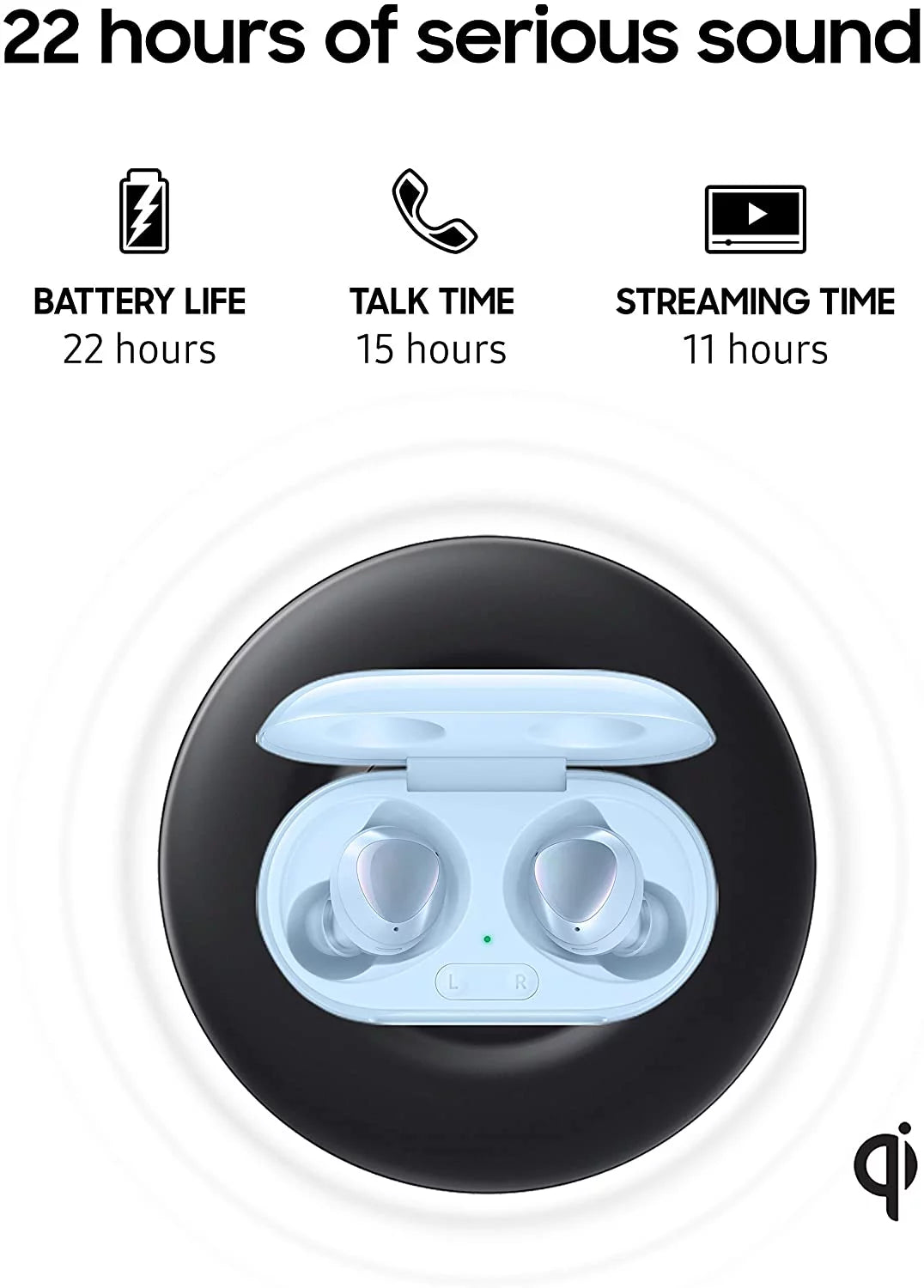 True Wireless Earbud Headphones with Active Noise Cancelling - BLUE Q6876