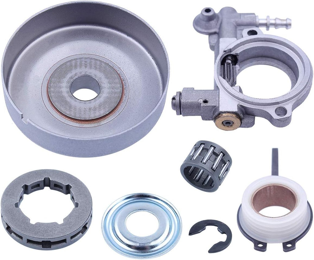 Cylinder Head Engine Motorcycle Parts Oil Pump Sprocket Clutch Drum Rim Kit .325-7T 19mm Worm Gear L13130