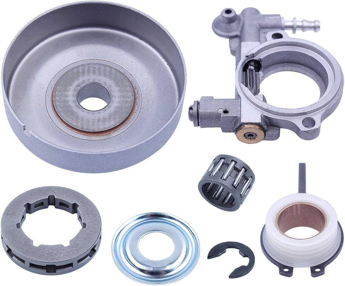 Cylinder Head Engine Motorcycle Parts Oil Pump Sprocket Clutch Drum Rim Kit .325-7T 19mm Worm Gear L13130