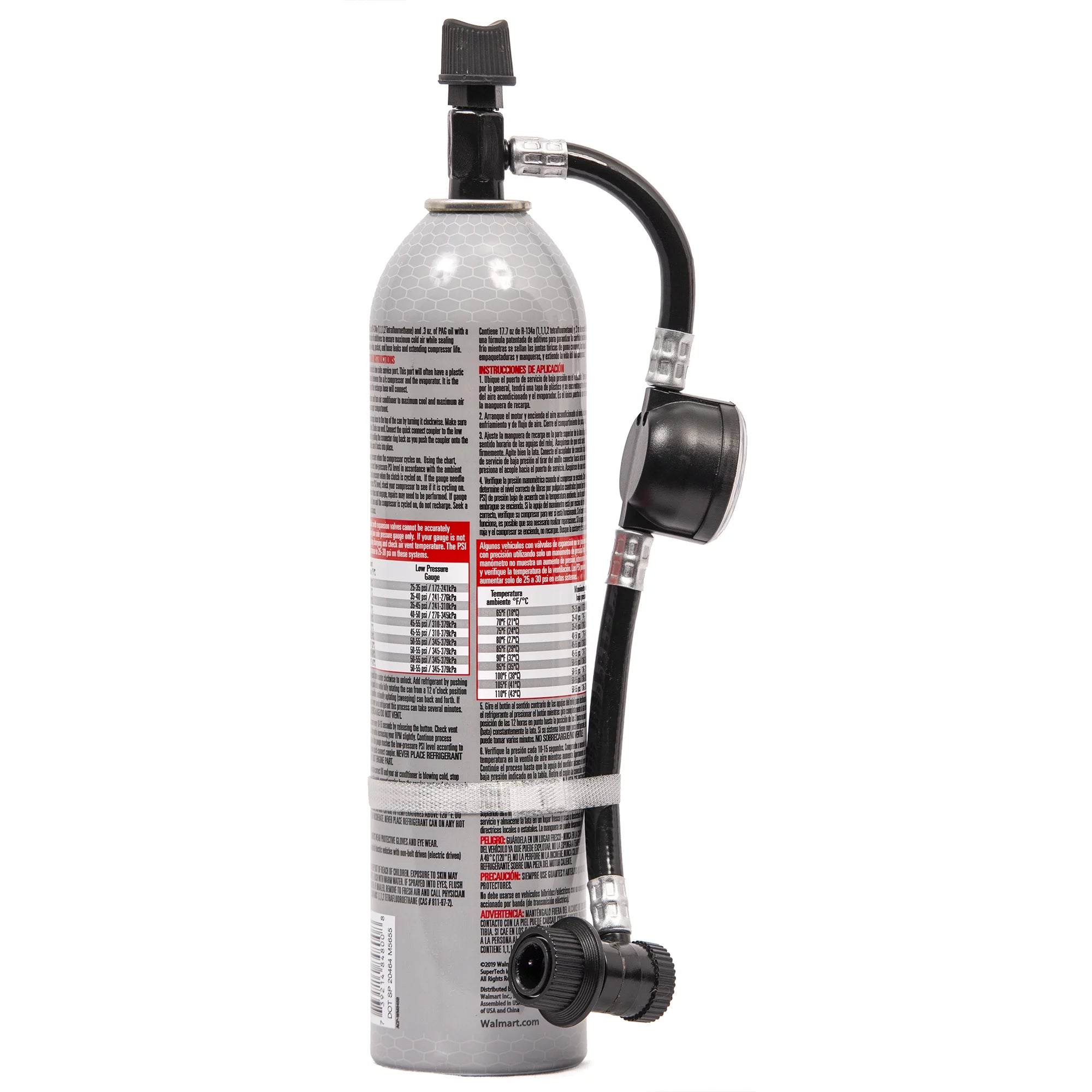 18 oz Automotive Refrigerant with Reusable Hose and Gauge N77625