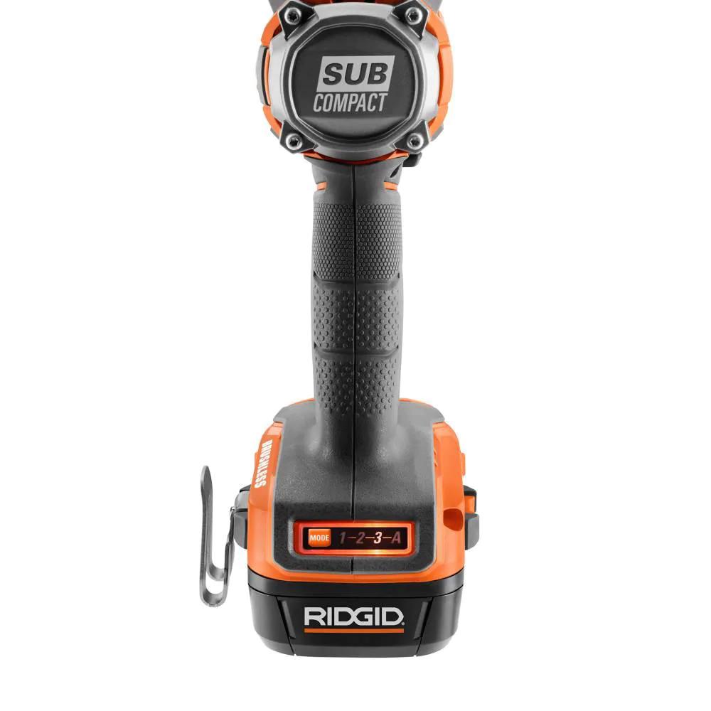18V SubCompact Brushless Cordless 1/2 in. Impact Wrench Kit with 2.0 Ah Battery Q930