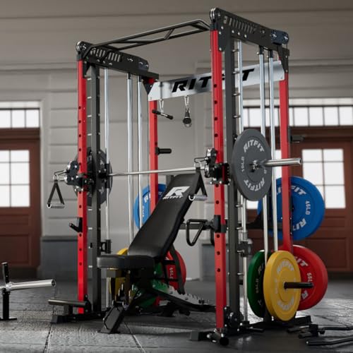 Multi-Function Smith Machine with Cable Crossover System R67401
