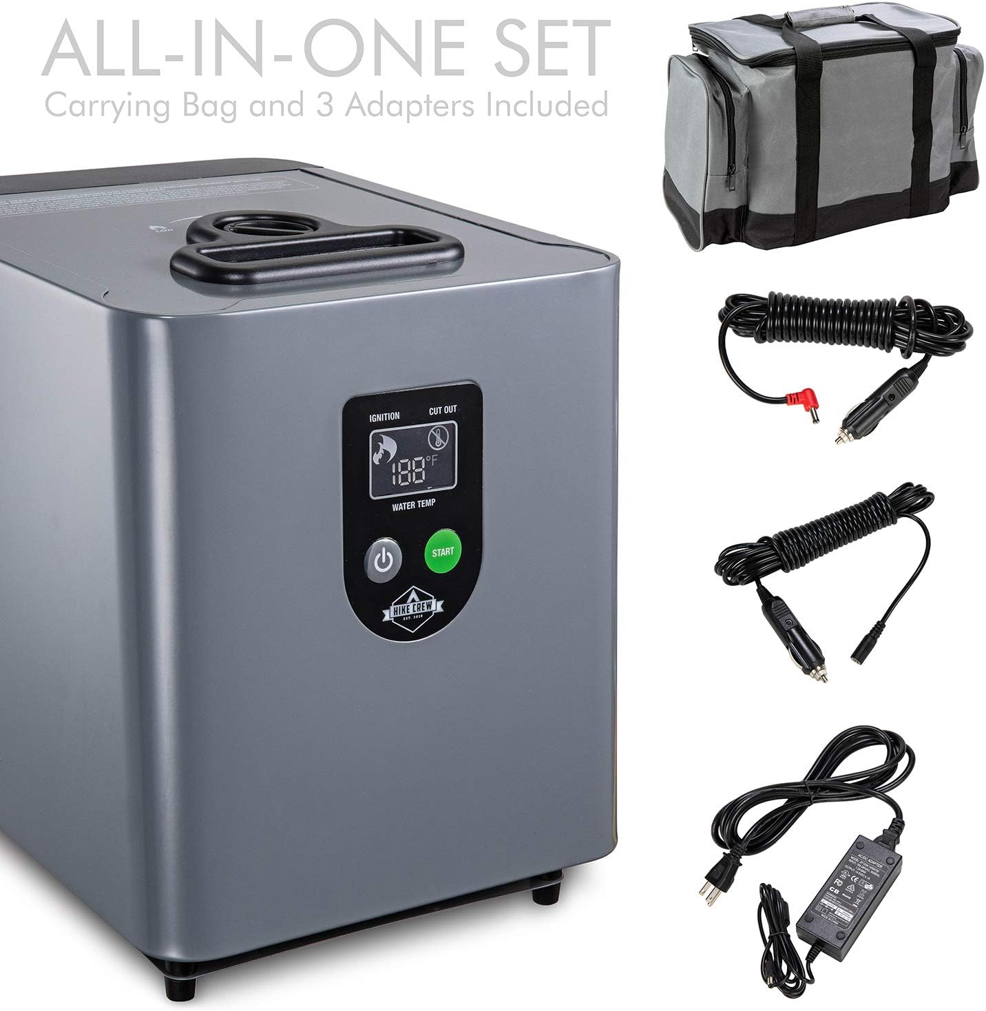 Portable Propane Water Heater & Shower Pump with Carry Case C43721