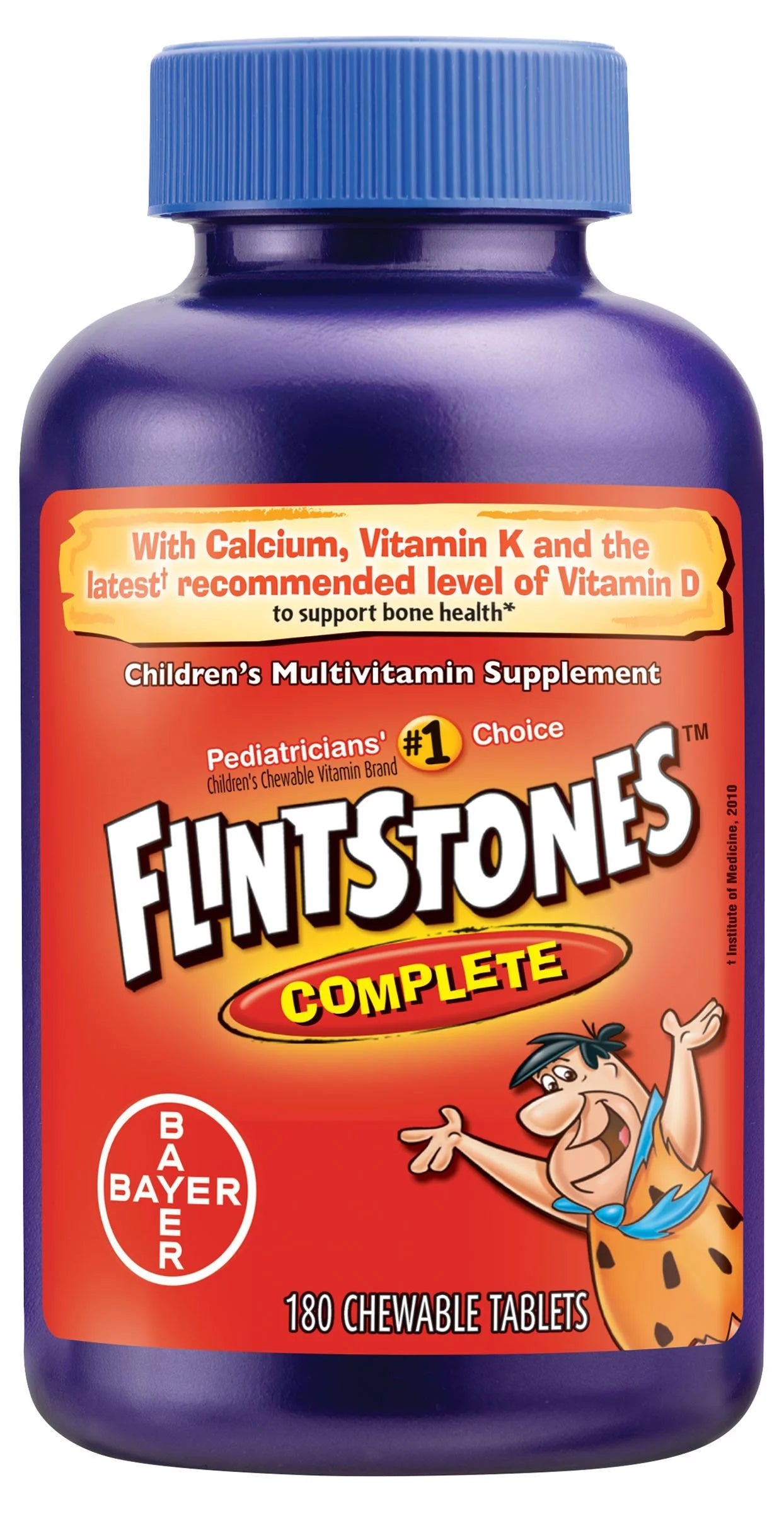 Chewable Multivitamin for Kids with Iron, Calcium, Vitamin C, Vitamin D, 180ct W743749