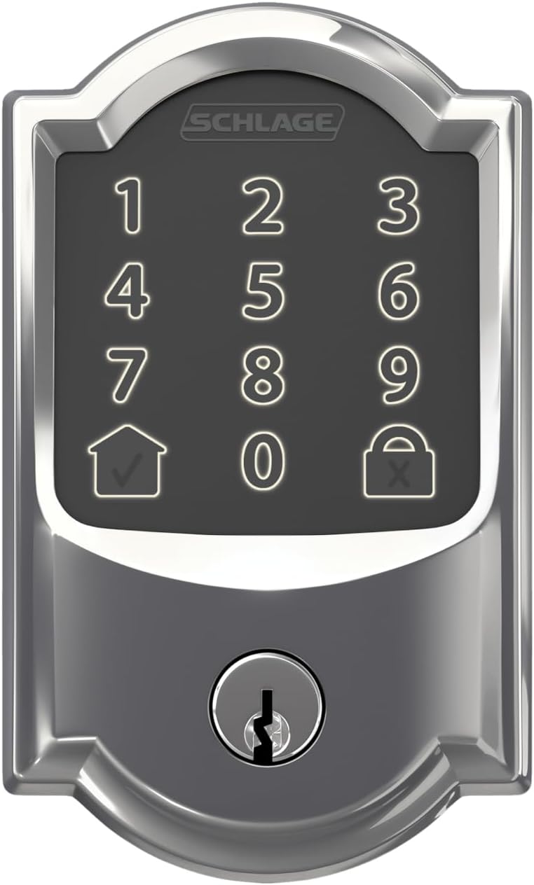 Bright Chrome Smart WiFi Deadbolt L57952