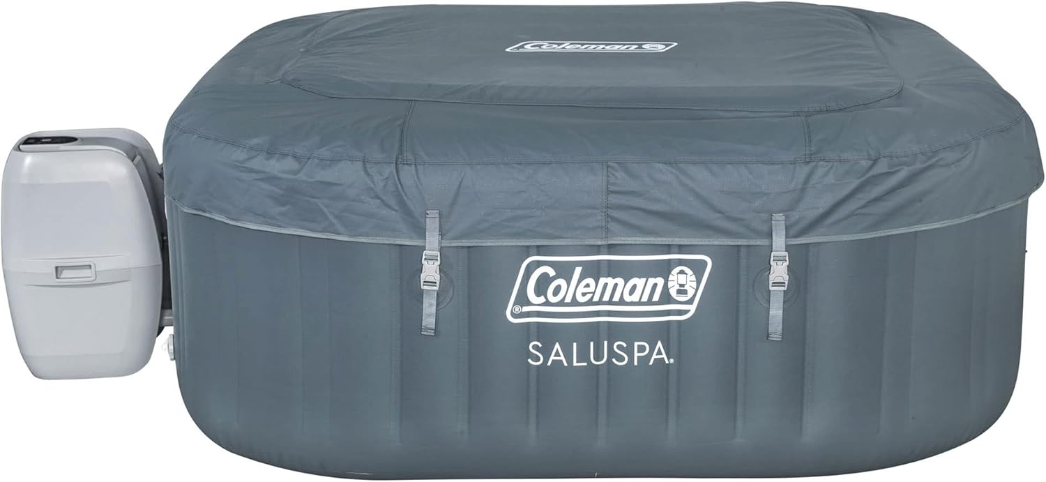 Gray Inflatable Square Hot Tub F330542