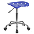 Rolling Plastic Stool in Nautical Blue G522650