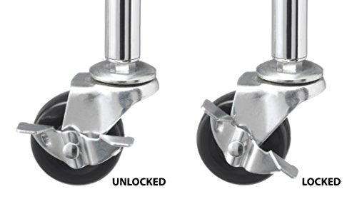 3 Tier Chrome Rolling Utility Cart W861825