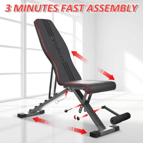Adjustable Weight Bench, Foldable Folding Bench 330 lbs Capacity, Decline Incline Flat G365483