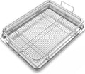 Stainless Steel Air Fryer Basket and Tray Set, 15.4" x 11.5" V289173