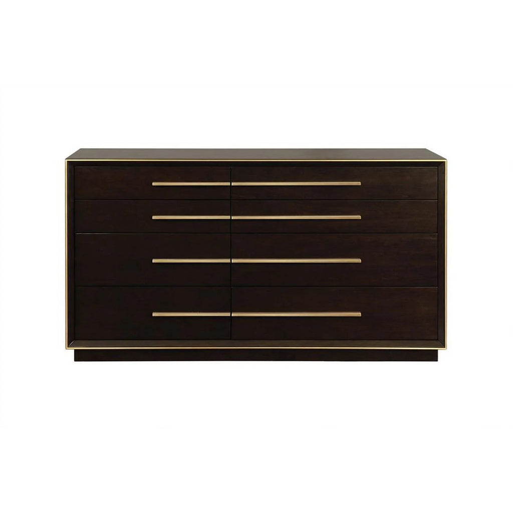 4-piece Wood California King Panel Bedroom Set in Brown and Gray Z525