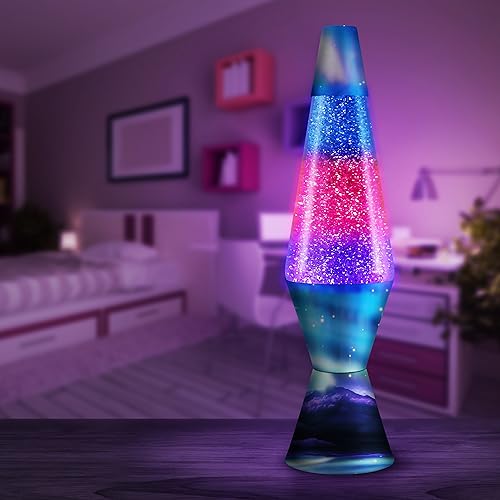 14.5 inch Purple/Blue Plastic Lava Lamp A310
