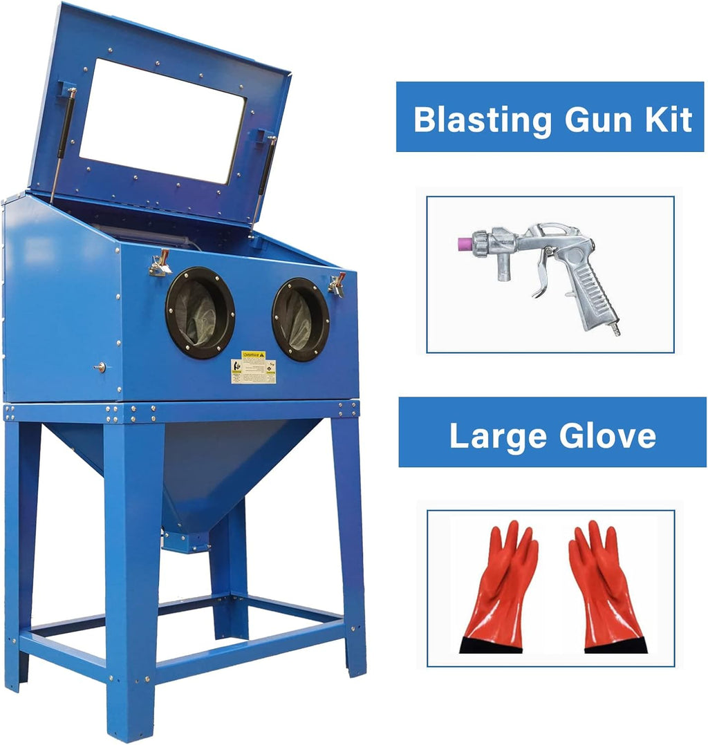 90 Gallon Sandblasting Cabinet with Dust Collection S576400