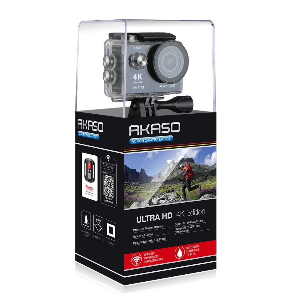 4K Waterproof Action Camera with Wireless Remote D8079