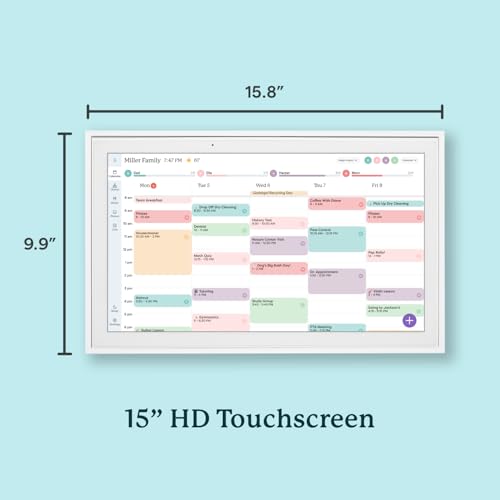 15-inch Wall Planner Digital Calendar Smart Touchscreen Interactive Display L970