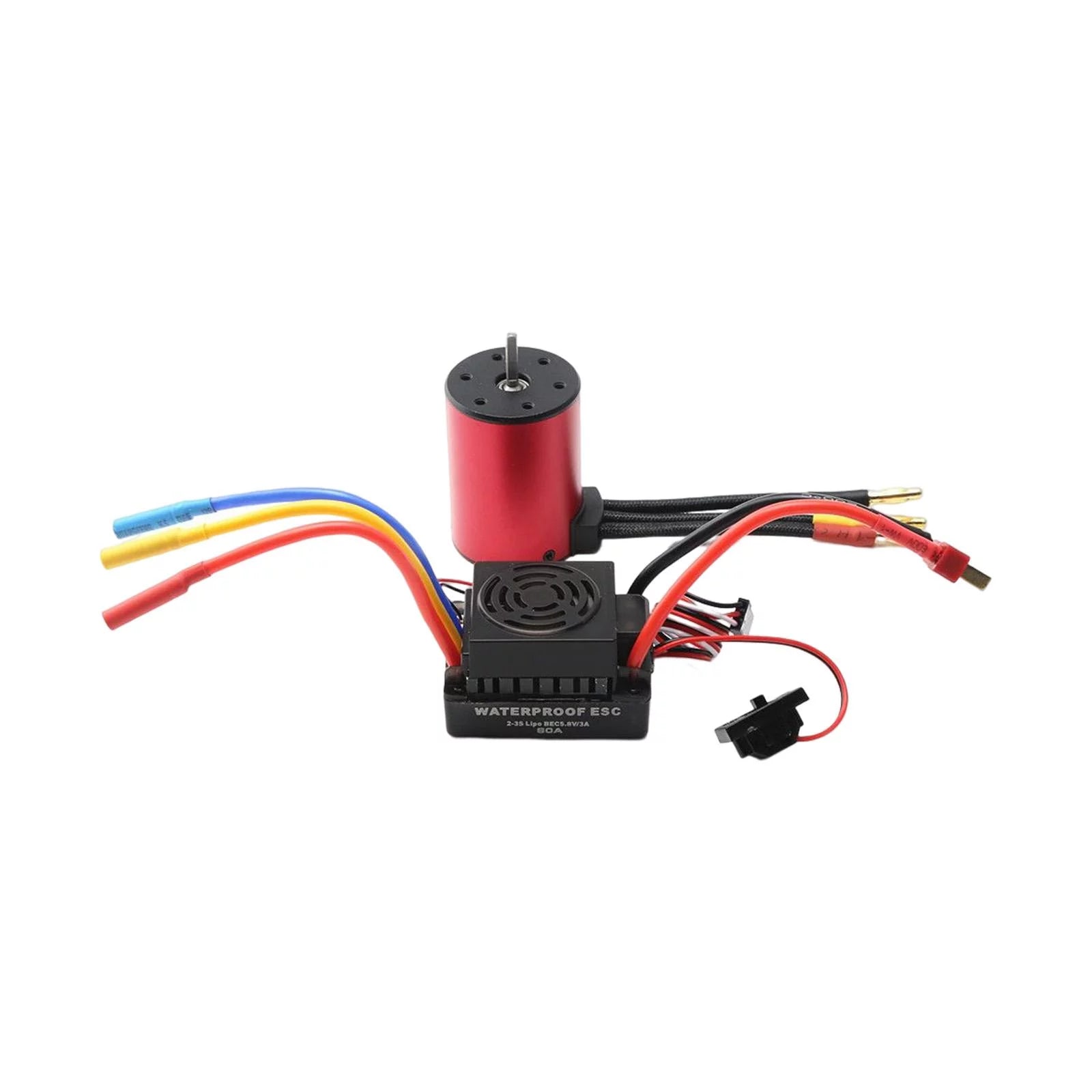 Waterproof Brushless Motor 60A ESC 50Mmx36mm 4 Poles 2300kv X80015