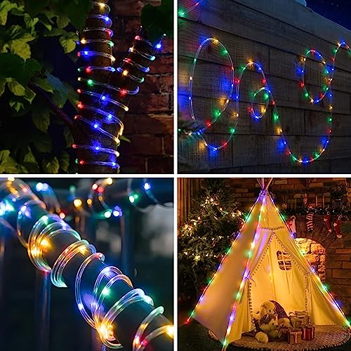 66ft 200leds Solar Powered White Rope Lights I6633