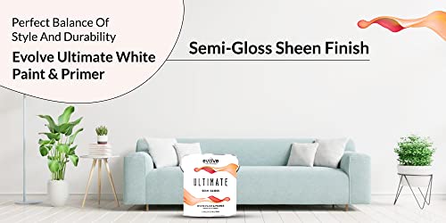 White Flat Interior Exterior Paint, 1-Gallon I91817