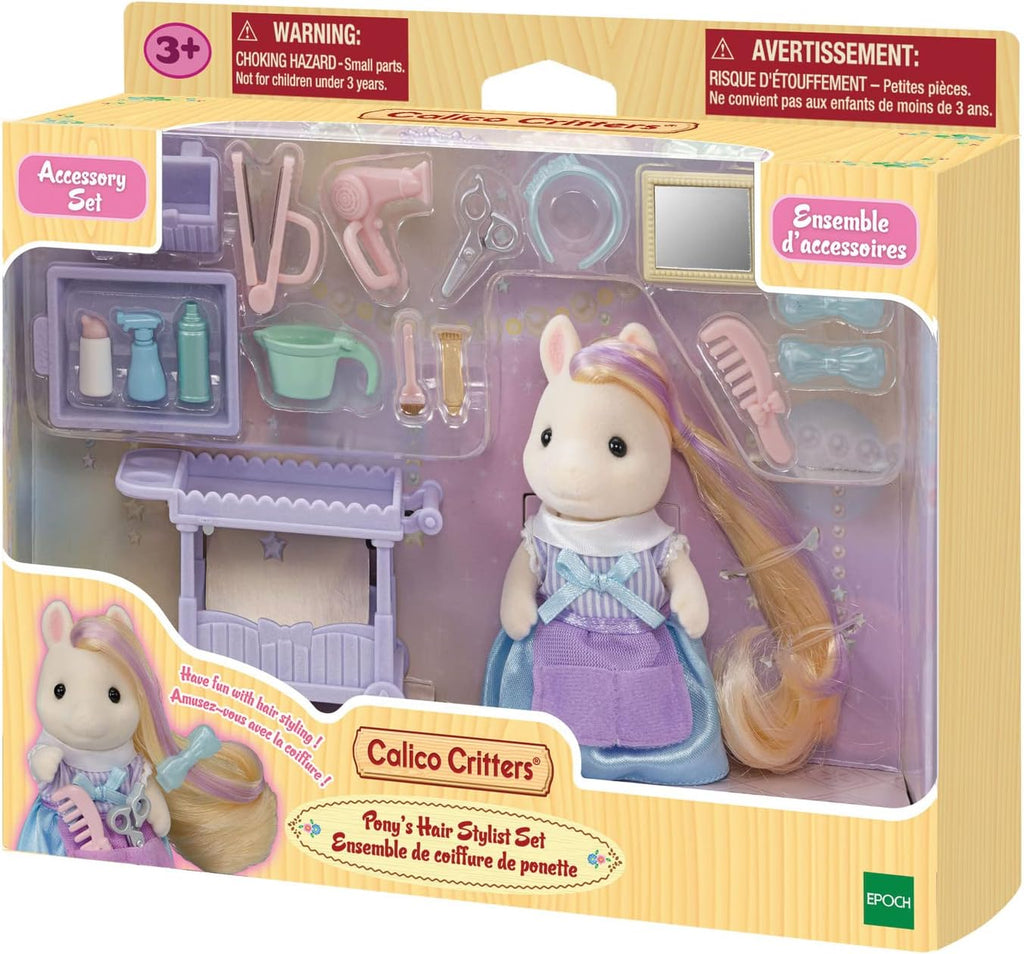 Pony's Hair Stylist Set Dollhouse Playset with Figure and Accessories S698