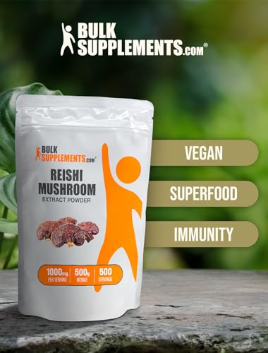 Reishi Mushroom Extract Powder, 1000mg per Serving, 500g (1.1 lbs) G156622