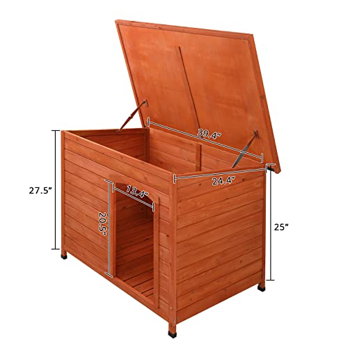 45in Outdoor Wood Dog House E473487