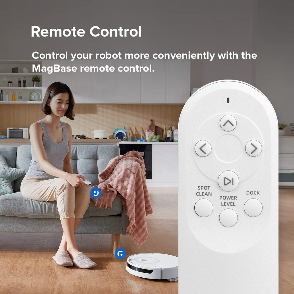 White Robot Vacuum Cleaner with 2500Pa Suction I225