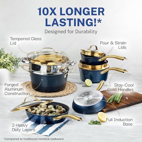15 Pc Non Stick Induction Cookware Set A669