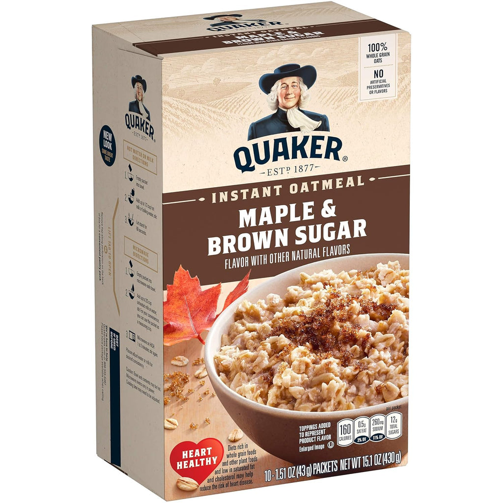 Maple Brown Sugar Instant Oatmeal 10 Ct U116566