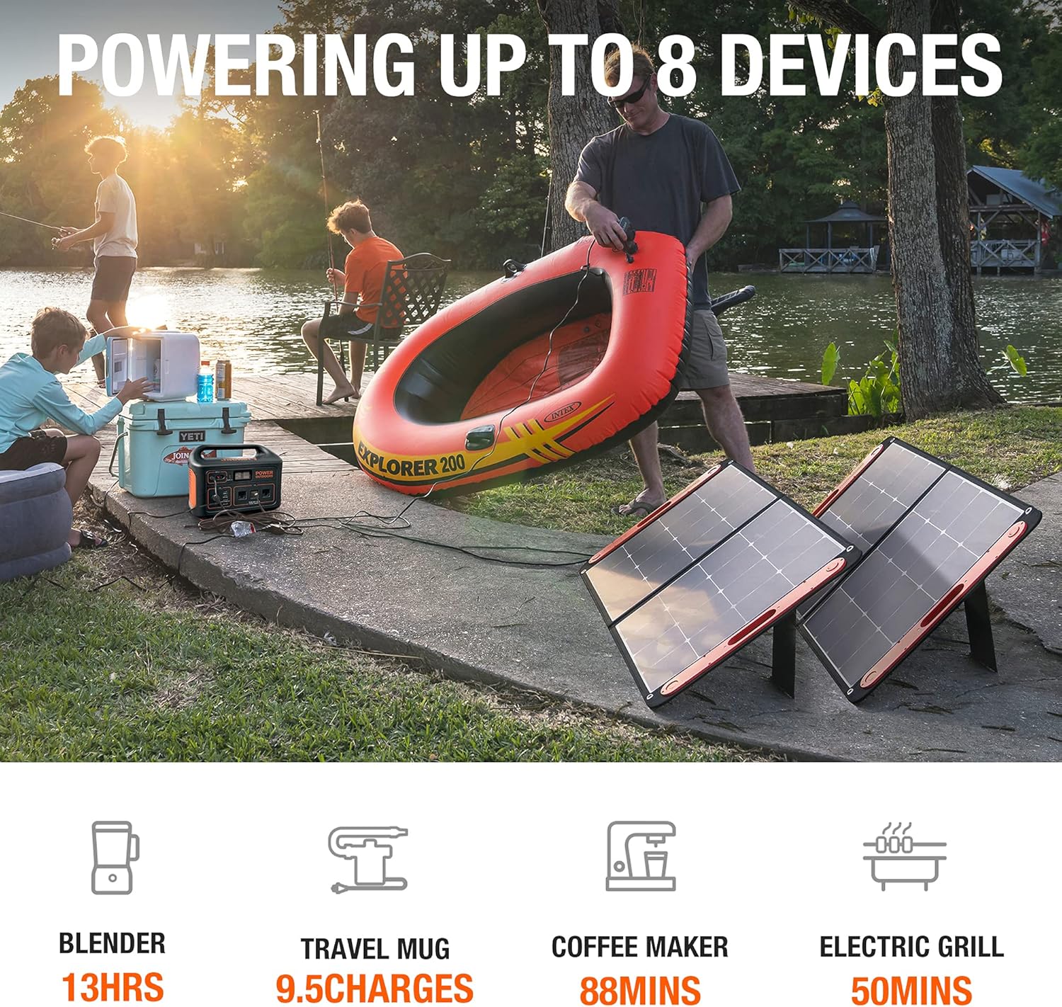 1002Wh Portable Power Station with AC Outlets H3348