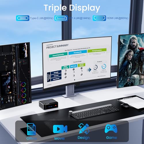 Mini PC AMD Ryzen 7 5825U 32GB RAM 500GB SSD K793