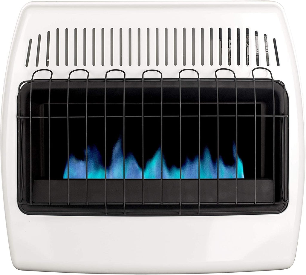 30,000 BTU Propane Natural Gas Wall Heater, White M3860