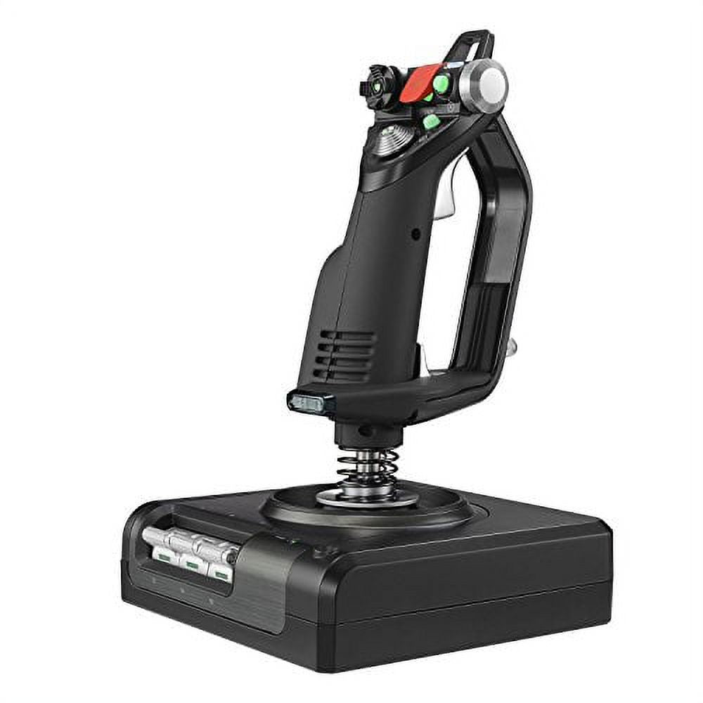 Black/Silver Flight Control System and Joystick Simulator with LCD Display J928067