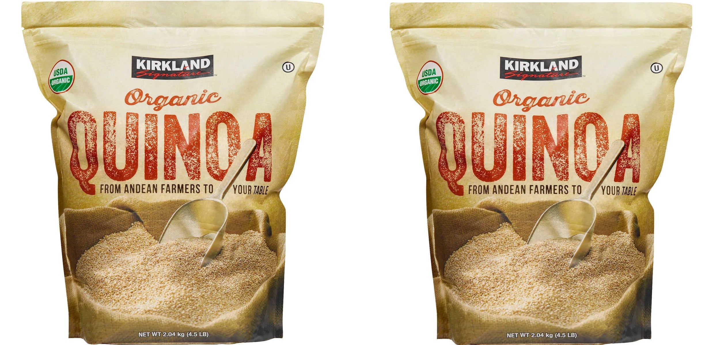 Organic Quinoa, Resealable Bag 4.5 lbs (2 PACK) Q5132