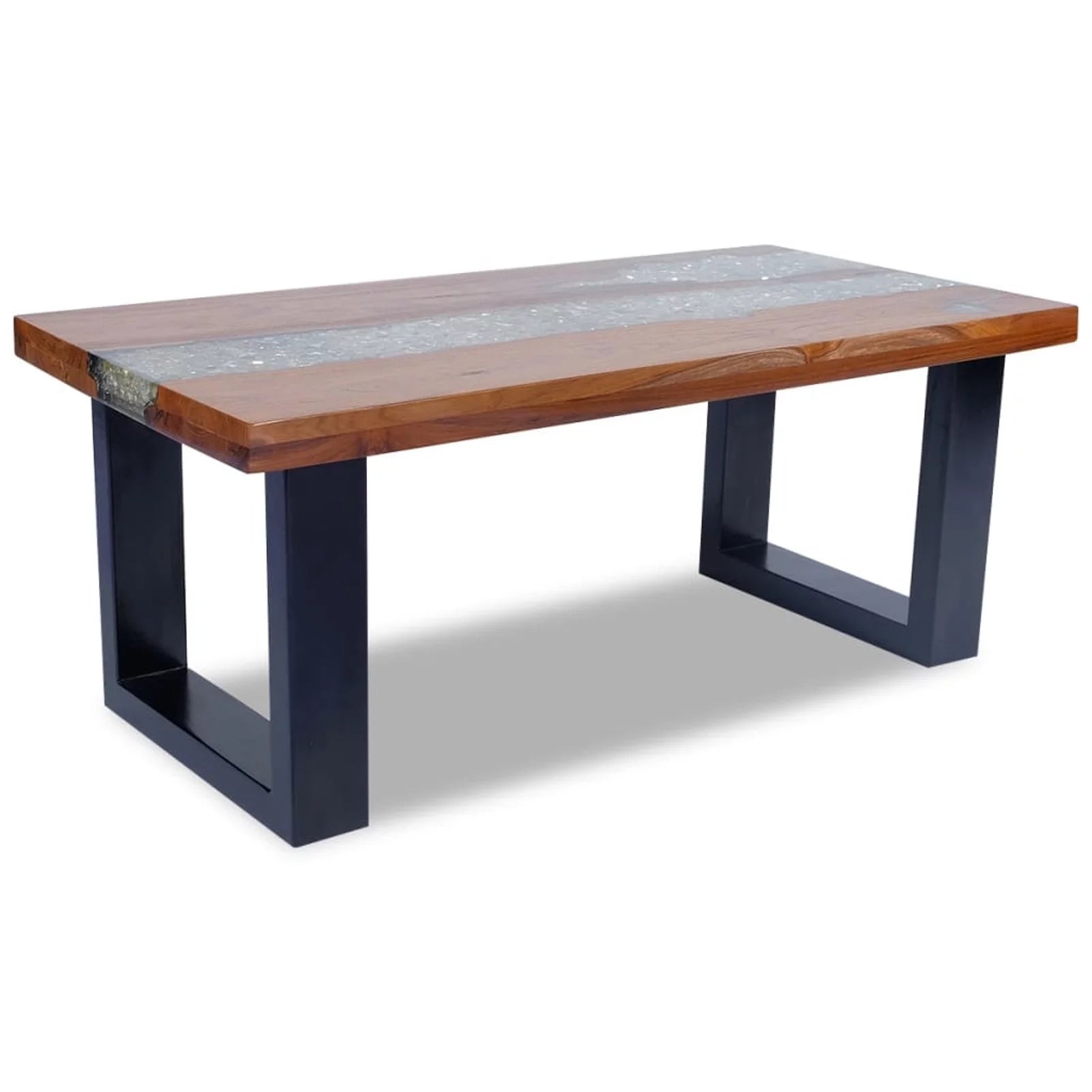 Handmade Teak Resin Coffee Table Q37231