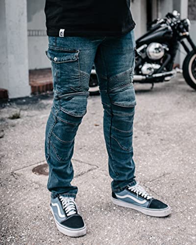 Protective Motorcycle Riding Pants with Removable CE Armor G584936