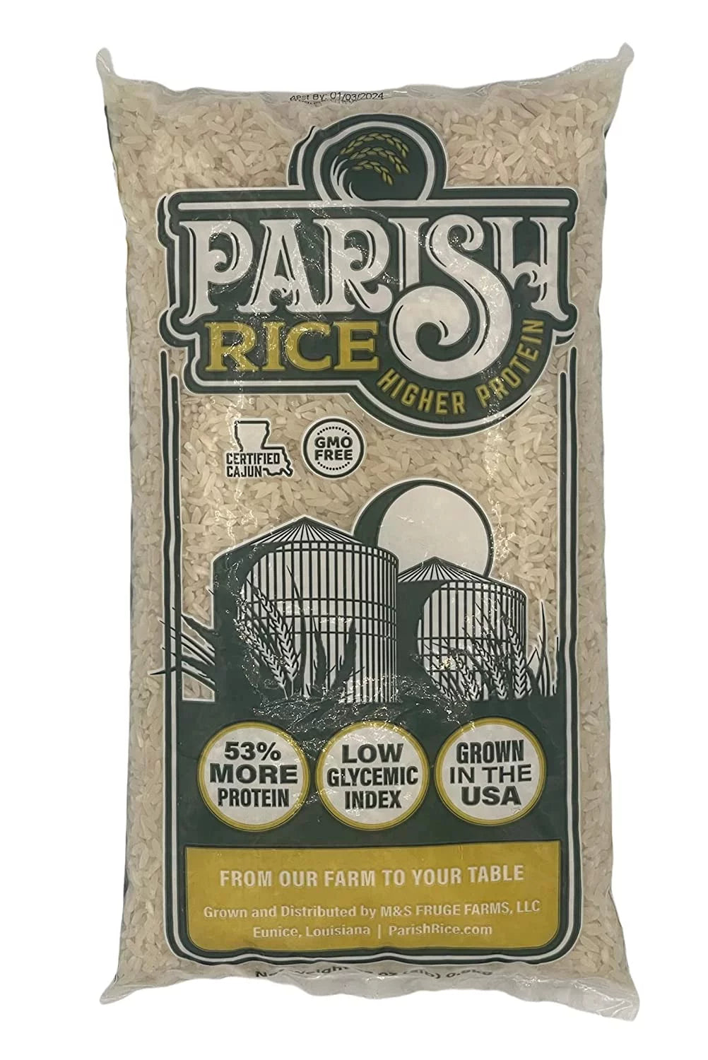 High-Protein Long-Grain White Rice 5lb Bag S234