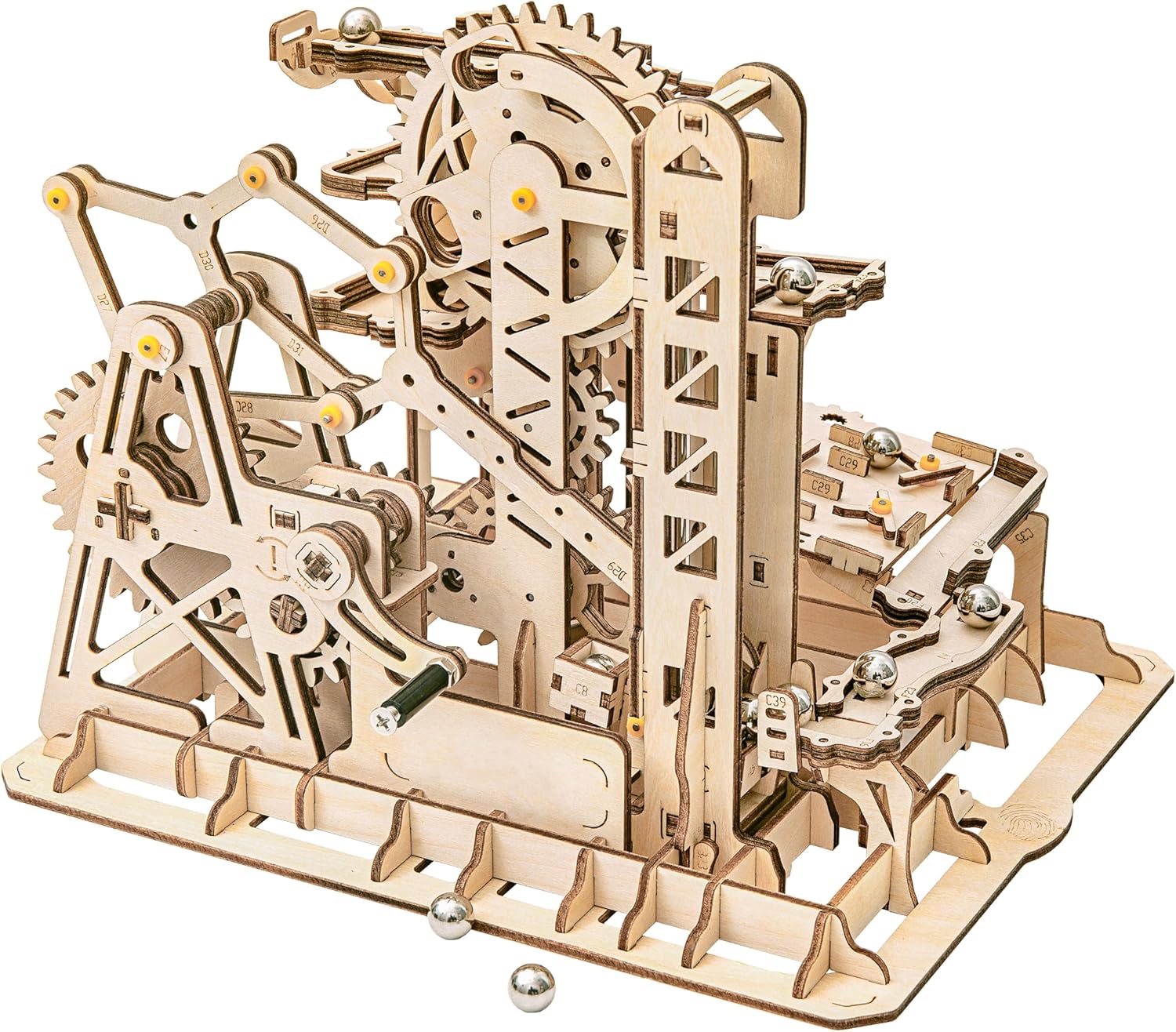 3D Wooden Marble Run Puzzle Craft Toy DIY Model Building Kits L9204