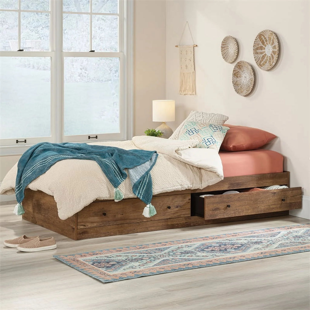 Vintage Oak Engineered Wood Bed F120