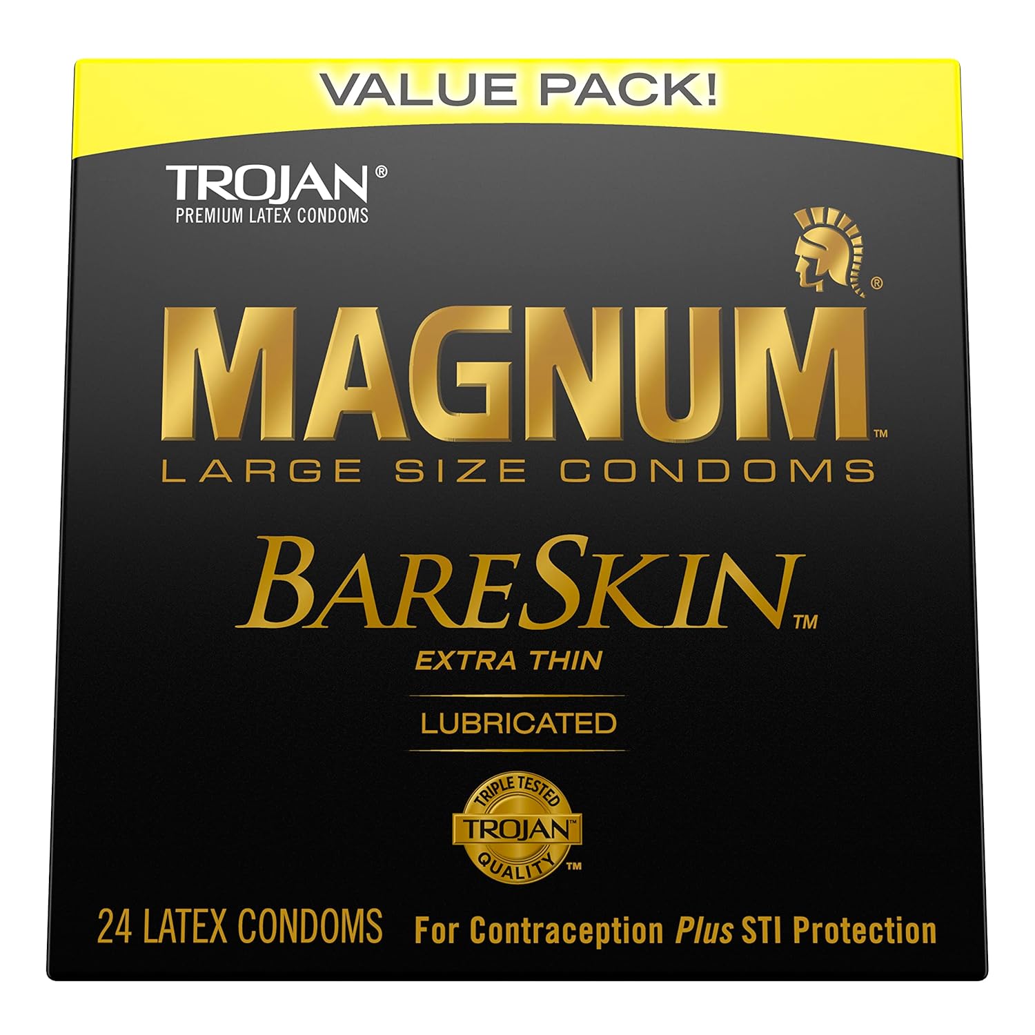 Magnum BareSkin Large Condoms & Lubricated Large Condoms, 36 Count M744388
